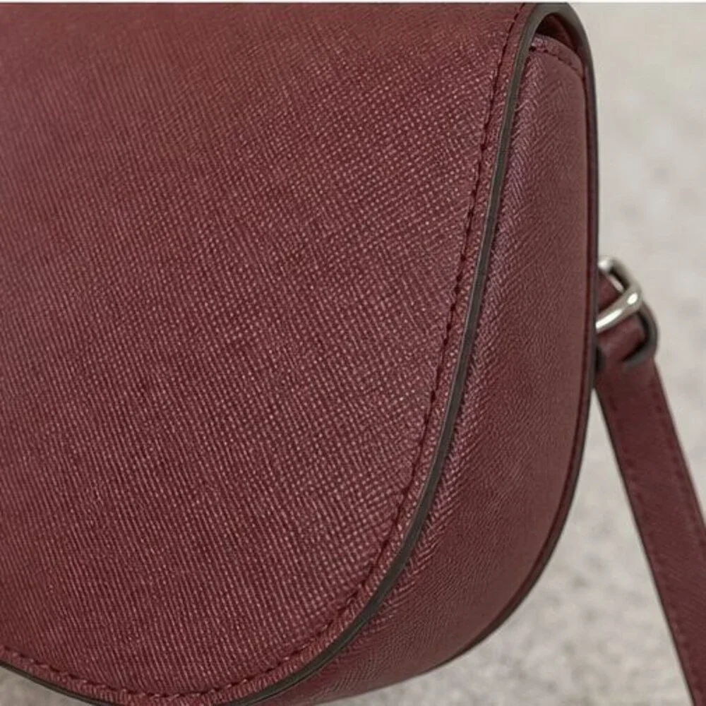 Merlot Saffiano Crossbody Bag